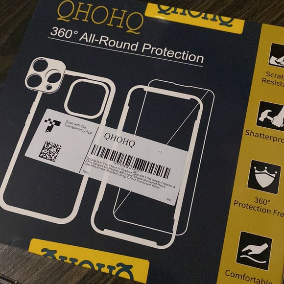 [5 in 1] iPhone 14 Plus Case with 2X Screen Protector + 2X Camera Protector - Picture 7 of 7